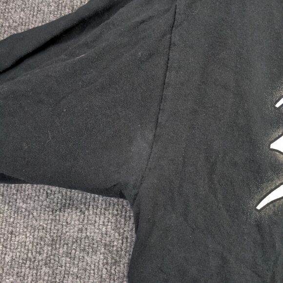 Rugby Elegant Violence Long Sleeve T-shirt Mens Medium Black Embroidered - Picture 10 of 14